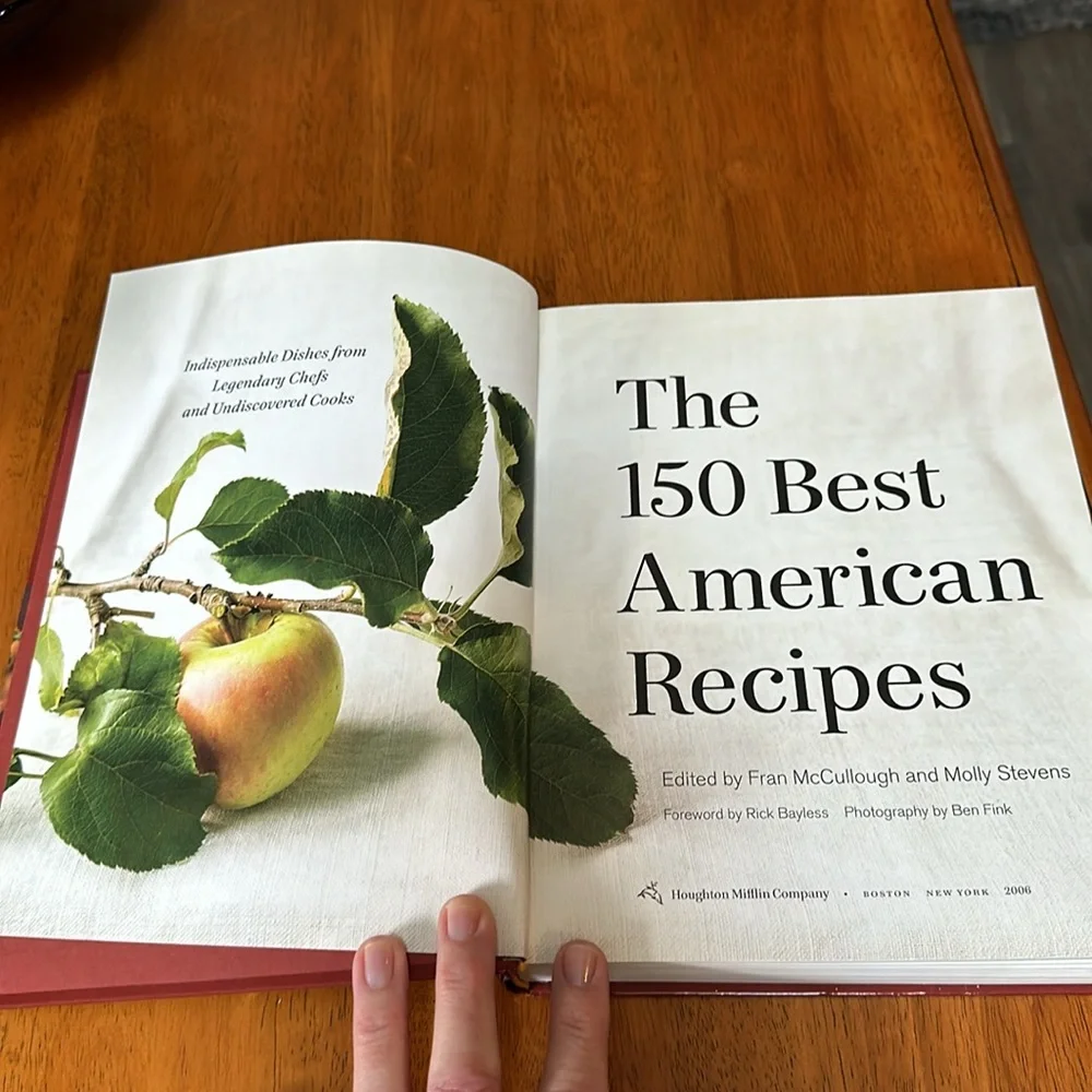 The 150 Best American Recipes cookbook. Never used. 2006